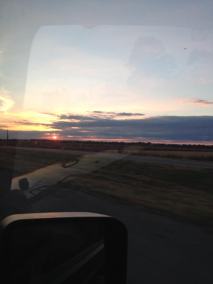 Sunrise after a Hardee's Breakfast